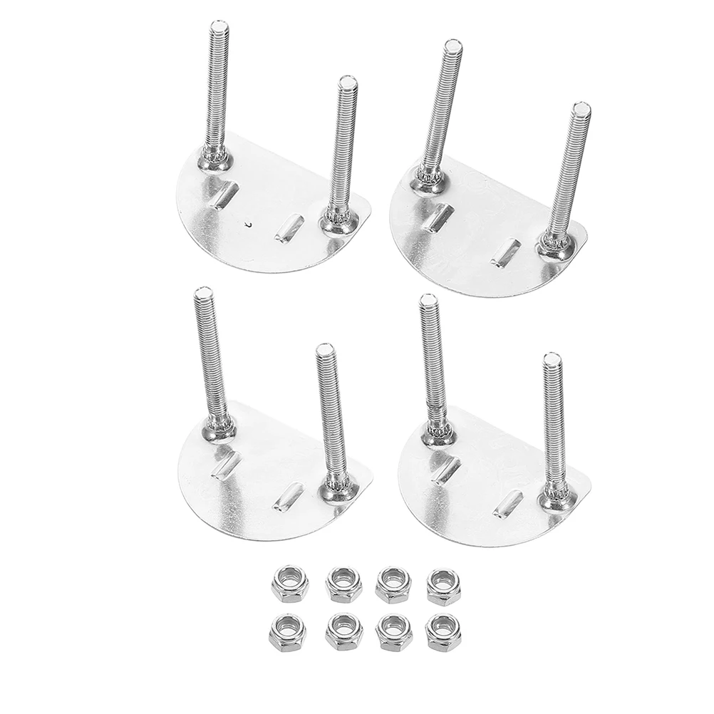 

4pcs Stainless Steel Roller Skate Base Hardware Double Row Shock Absorption Bracket Durable Repair Parts for Women Skating