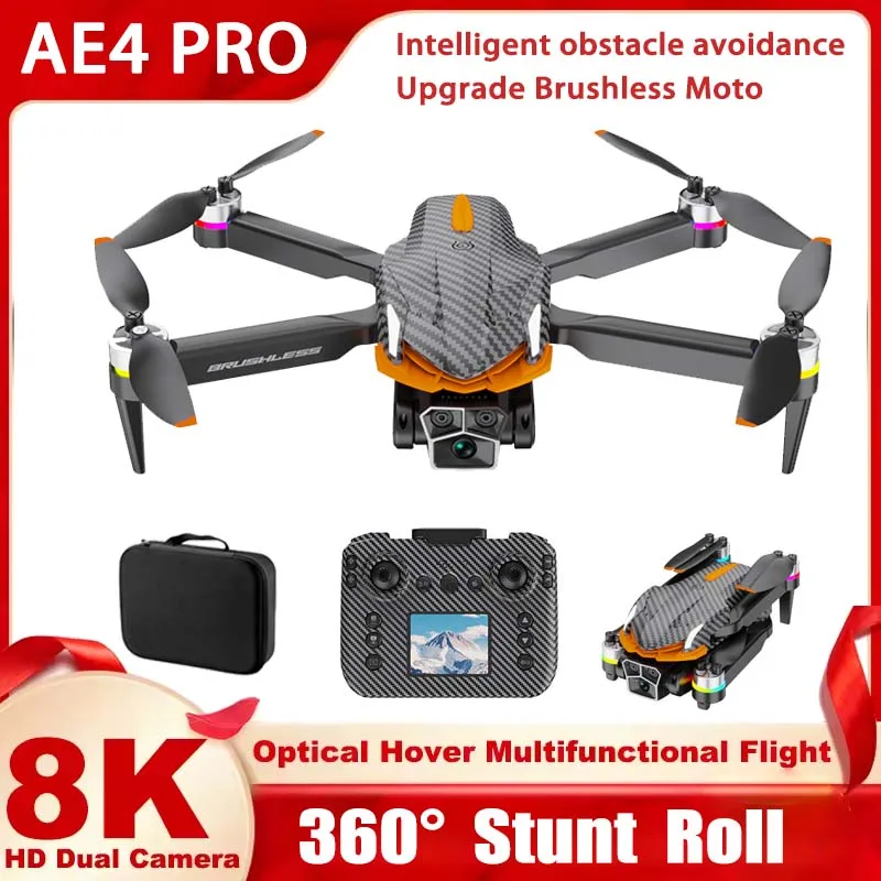 

Дроны AE4 Pro с GPS-позиционированием, режим слежения за записью, бесщеточный двигатель, аэрофотосъемка высокой четкости, складной БПЛА