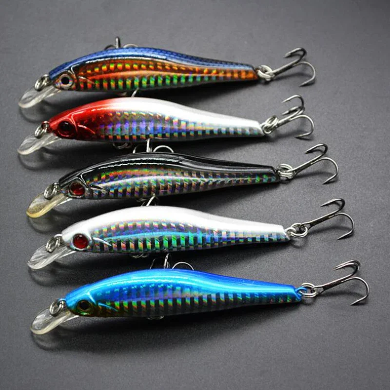 1pcs 9.8cm 12g Fishing Lures 3D Eyes Sinking Laser Minnow Hard Aritificial Wobblers Crankbait Plastic Baits Pesca Isca Tackle image 4