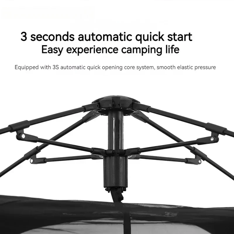 4-5 أشخاص مقاوم للماء أوتوماتيكي بلمسة واحدة خفيف الوزن محمول قابل للطي للشاطئ كبير هرم خيام سفر للتخييم العائلي