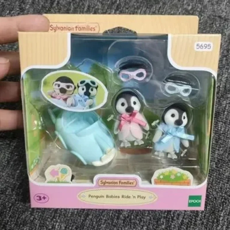 Anime Sylvanian Girl Figures, Cute Plushies Furniture Set, Chocolate Coelho Twins, PVC Room Decoration, Famílias Gift Toys, Hot