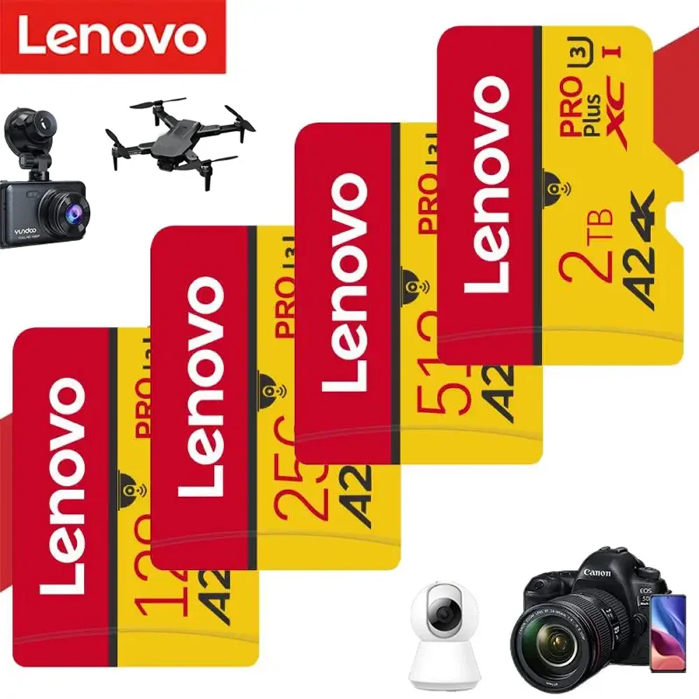 Lenovo Memory TF Card 512GB 256GB 128GB SD/TF Flash Memory Card 1TB 512 256 GB Micro TF/SD Flash Card For Phone Ps5 Dropshipping