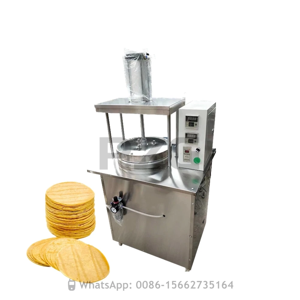 Industrial Tortilla Roti Arabic Flat Bread Press Making Machine Pita Pancake Flatting Baking Equipment