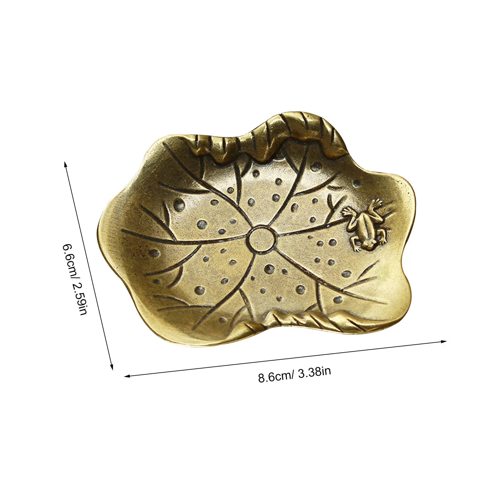 Vintage Leaf Jewelry Dish Premium Metal Trinket Tray For Ring Bracelet Display Home Office Decor Table Ornament view 4