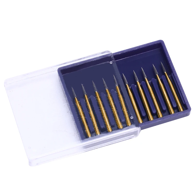 Dental Burs Tungsten Carbide 10pcs/box FG7901 Dental Trimming   Carbide Burs