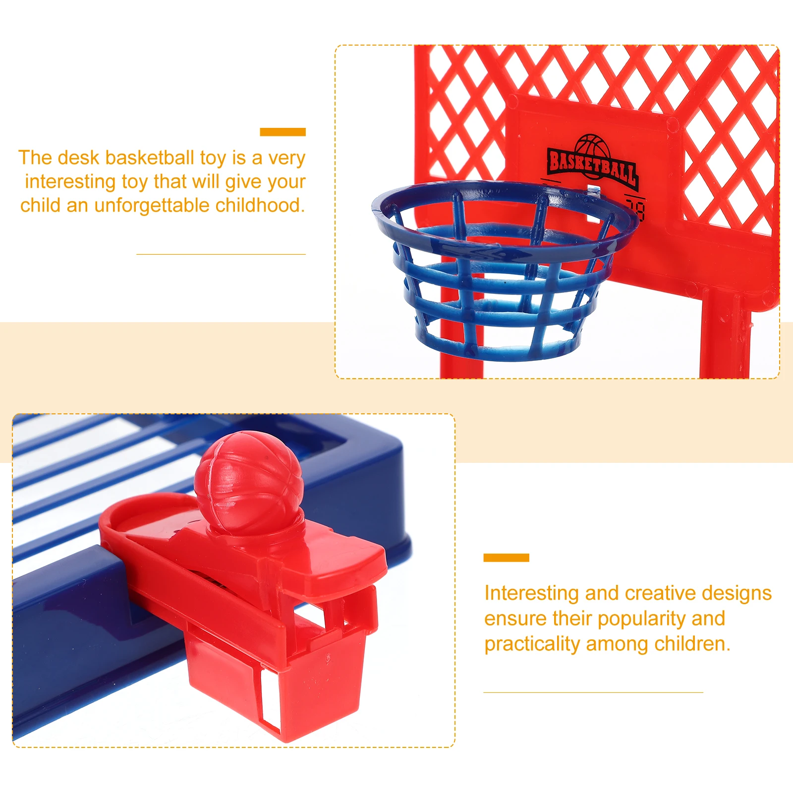 

Machine Finger Basketball Game Toy Cartoon Portable Desk Children Plastic