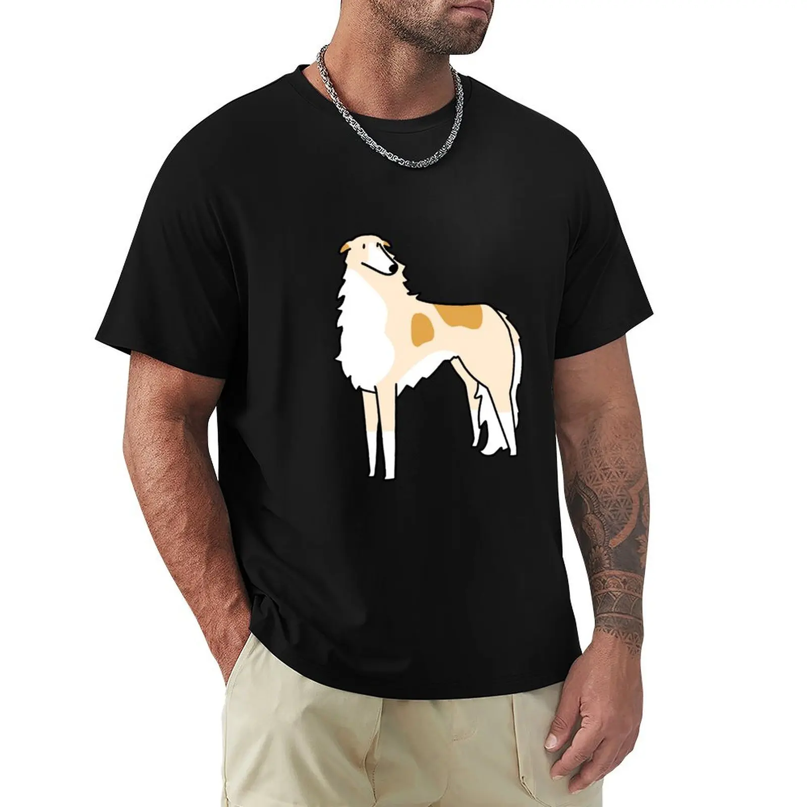 

Borzoi T-Shirt graphic t shirts oversized mens big and tall t shirts