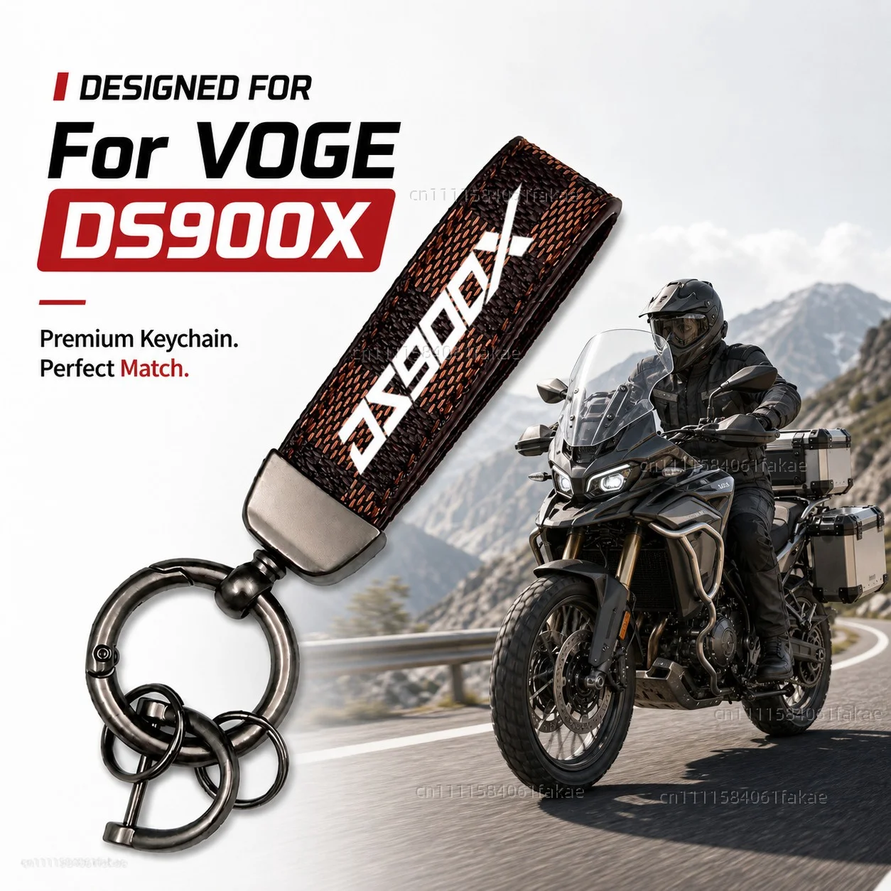 For VOGE 900 DSX DSX900 DS 900X 900DSX Motorcycle Keychain Leather Key Ring Custom Logo Gift for Rider Men Women Accessories