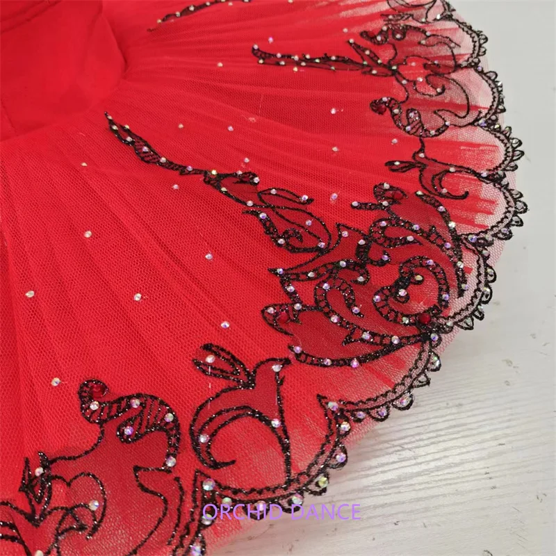 high quality fashion Unique Design Kids Girls Children Women Adult Performance Wear red  Ballet Tutu Costumes