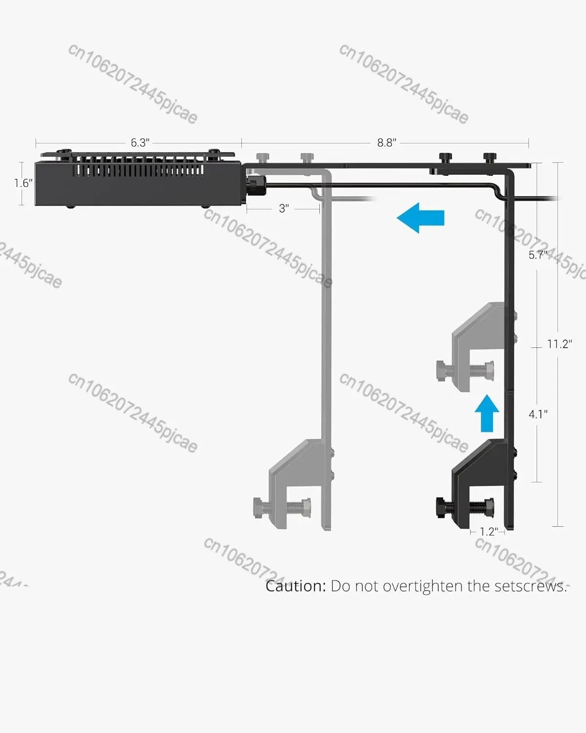 100 watt aquarium LED-riflicht, dimbare maritieme LED met volledig spectrum voor zoutwaterkoraalvissentanks