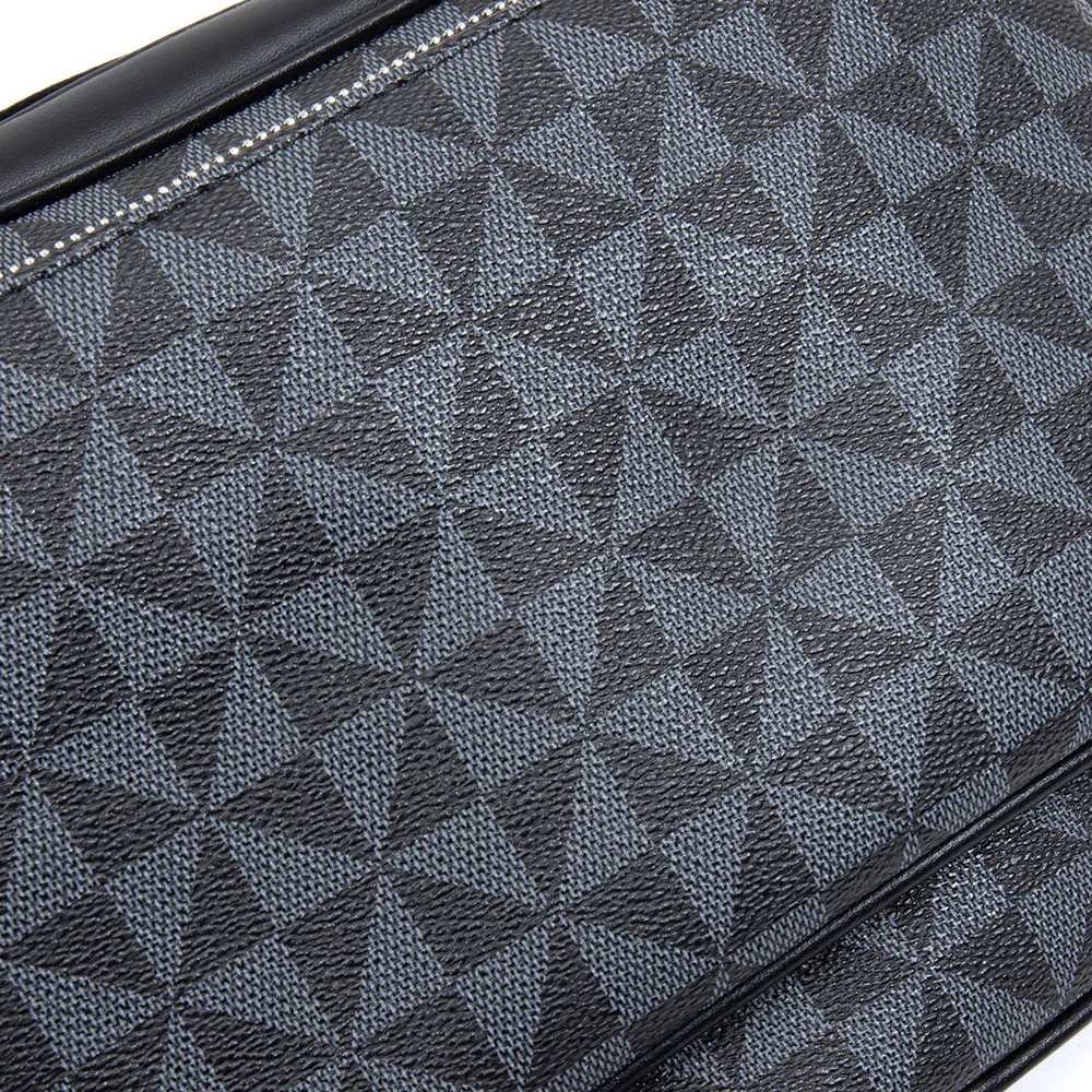 Drei-in-Eins-Design Herren-Umhängetaschen, modische Umhängetasche mit Rautenmuster für Herren, Schulter-Messenger-Bag, Herren-Handtasche – Detail 12