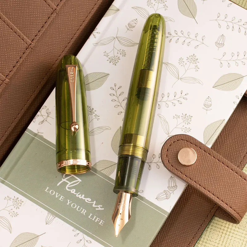 

Элегантная акриловая прозрачная перьевая ручка JinHao 9019, большое перо No 8 EF/F/M, 40 мм, роскошные канцелярские принадлежности, офисные принадлежности, ручки для письма