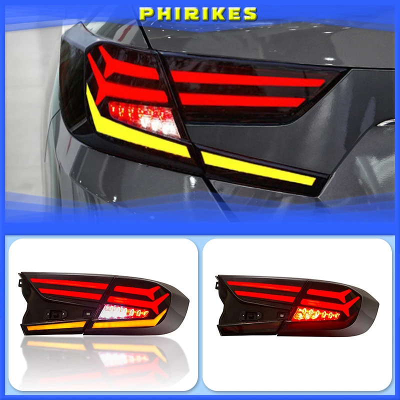 

Car Styling LED Tail Lamp for Honda Accord Tail Lights 2018-2019 for Accord Rear Light DRL+Turn Signal+Brake+Reverse LED light