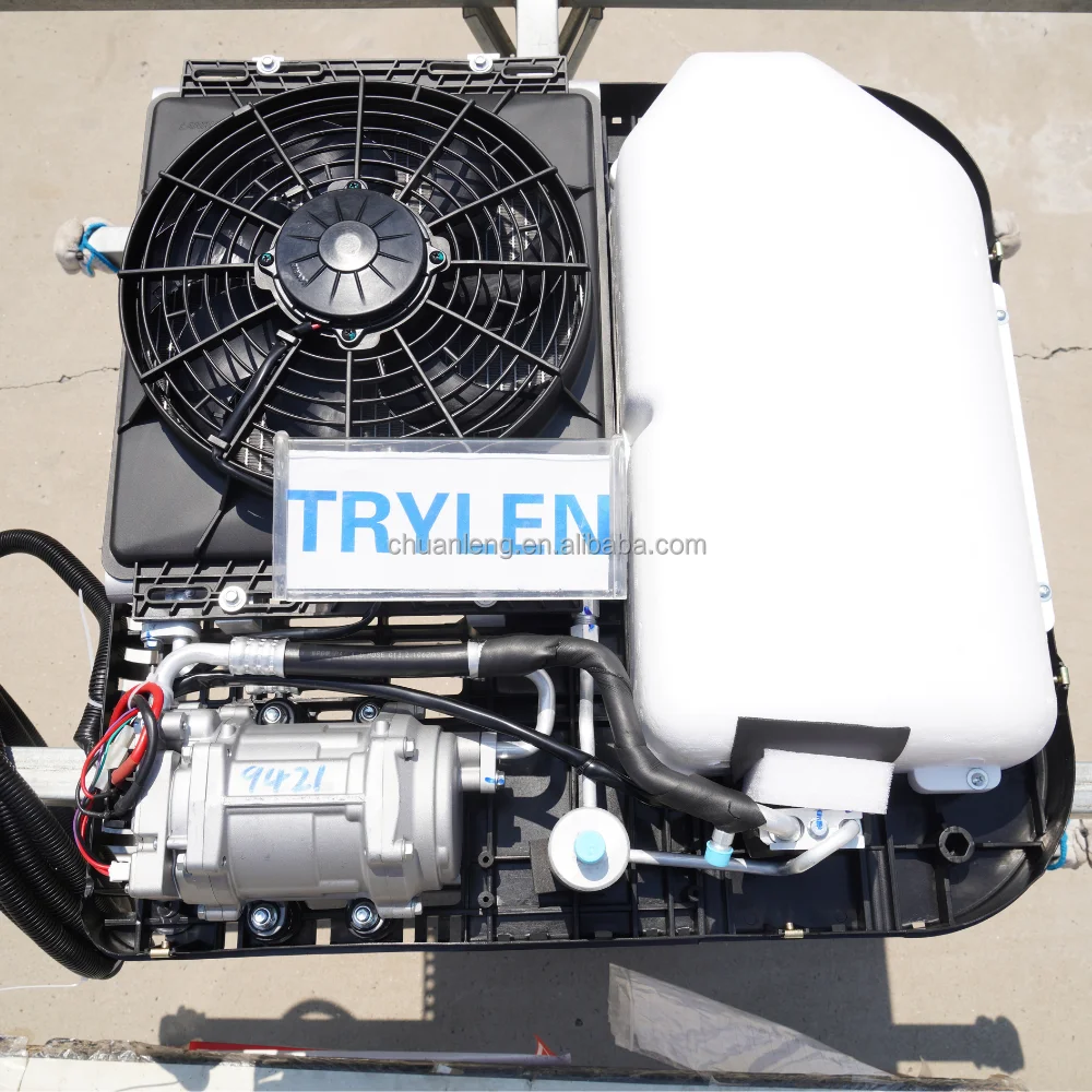 Design de telhado do novo ar condicionado elétrico RV de estacionamento 12V 24v para trailer RV de caminhão