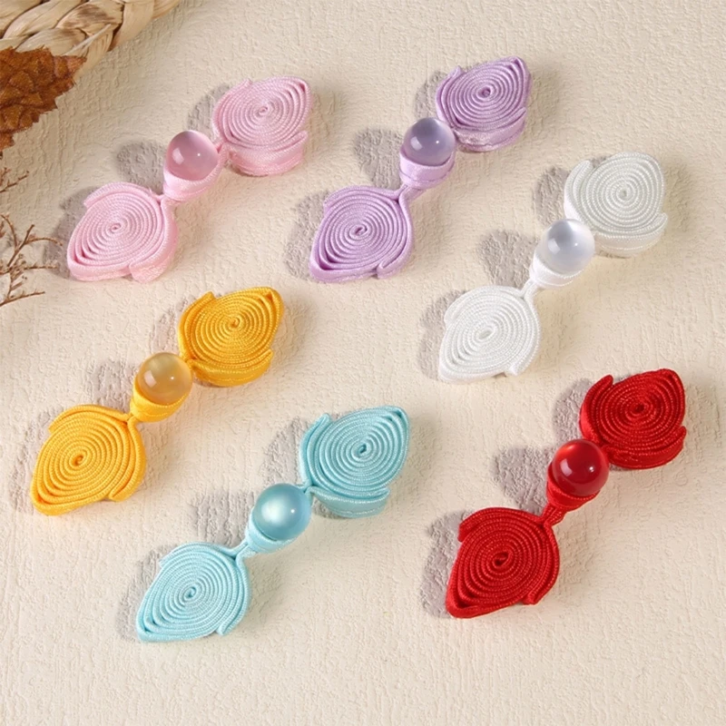 Cheongsam Buttons Peach Heart Chinese Knots Buttons DIY Closure Sewing Fastener