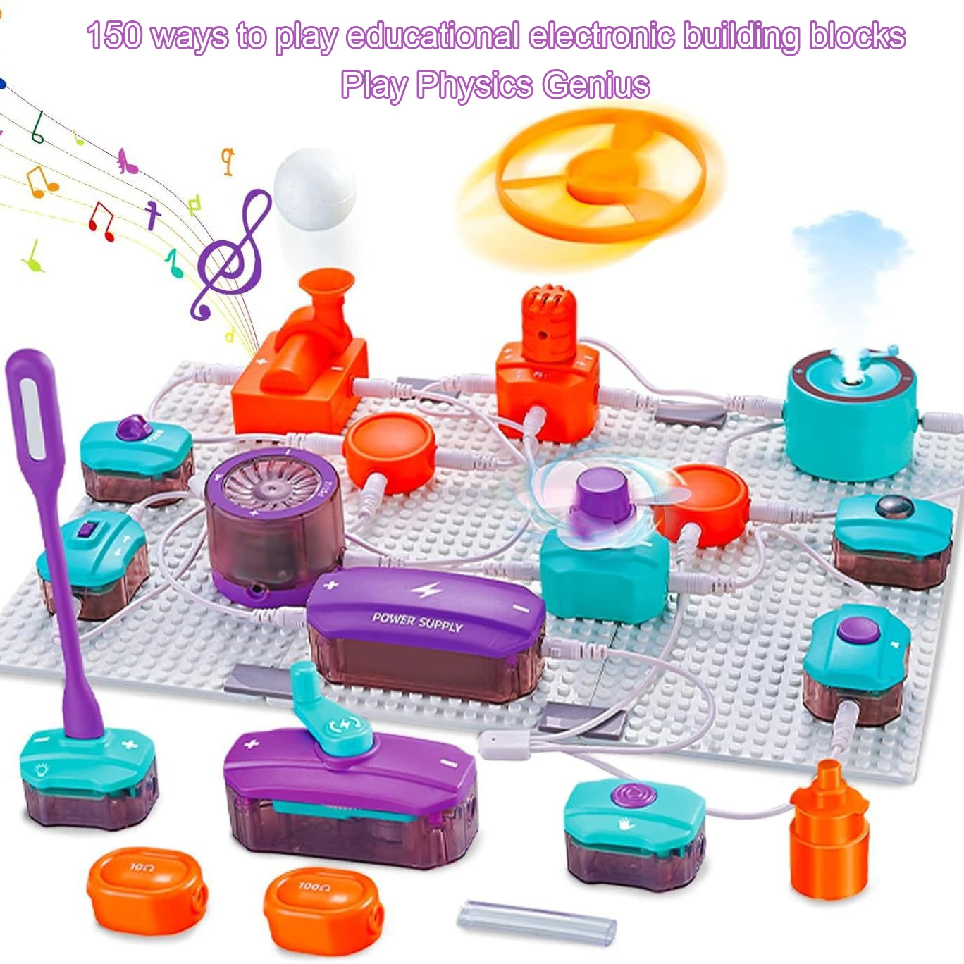 Zestaw edukacyjny dla dzieci Steam: układ scalony, elektronika, klocki konstrukcyjne, eksperymenty naukowe, fizyka, zabawka, prezent dla chłopców