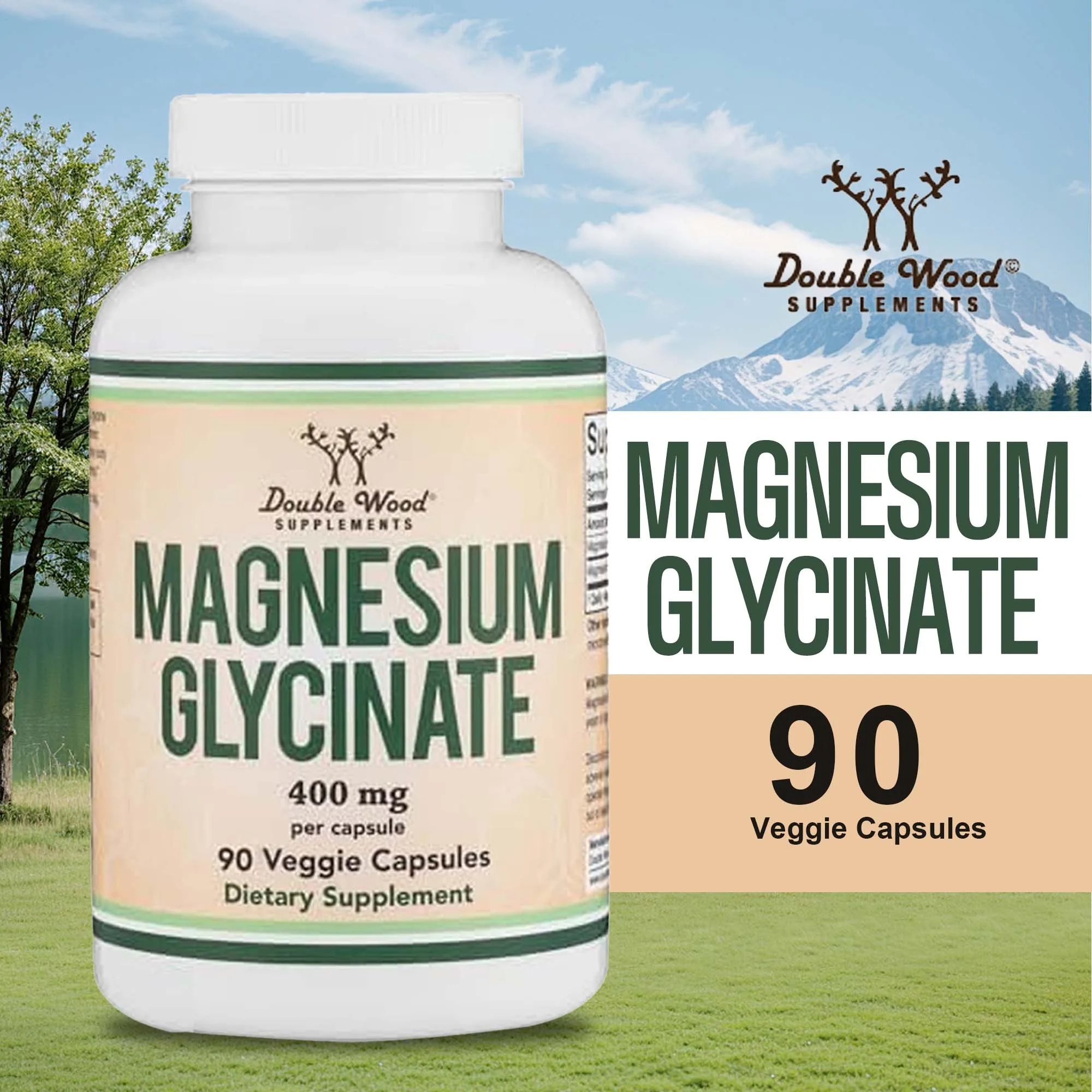 

Магний глицинат 400 мг - для мышц, нервов, сна, суставов, костей, иммунитета и энергии - высокая усвояемость, вегетарианский продукт