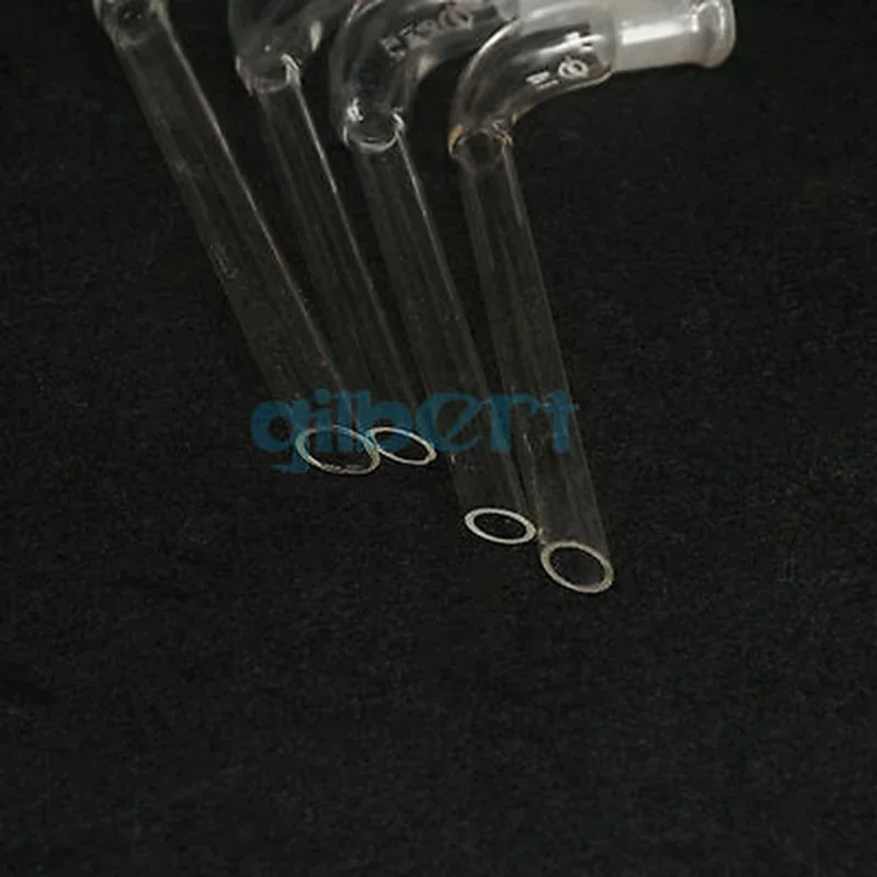 14/23 19/26 24/29 29/32 Joint Distilling Glass Adapter 105 Degree Bend Laboratory Glassware