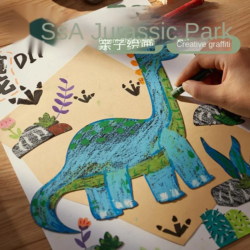 Creative Handmade Art Painting DIY Material Graffiti Education Playing Crafts Paper Paper Scrapbooking Puzzle Toy Gift