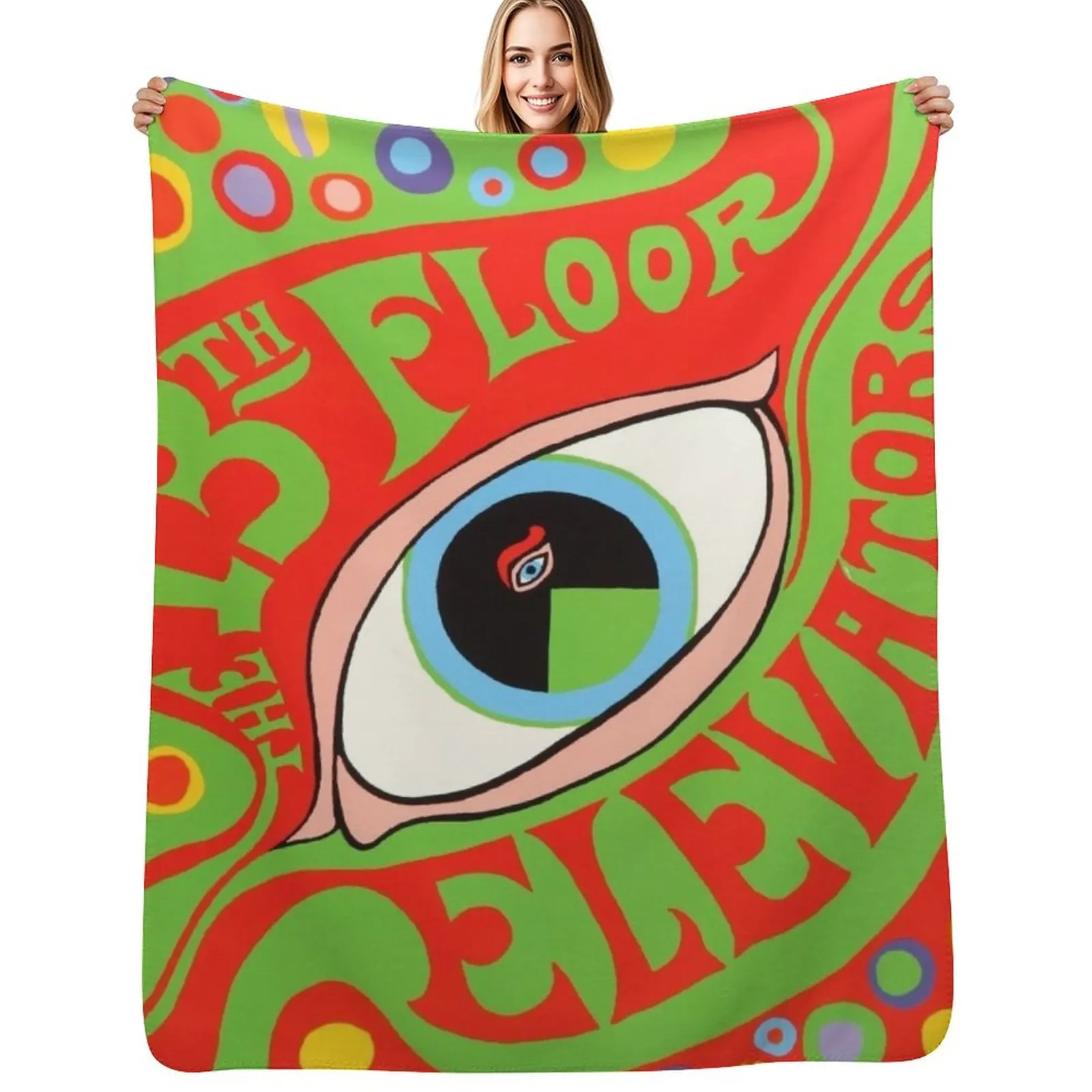 

The 13th Floor Elevators. Throw Blanket Thin Plaid on the sofa Blankets Sofas Of Decoration halloween Blankets