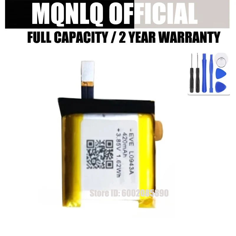 

552425GH для EVE L0943A 46 мм аккумулятор для Xiaomi EVE L0943A 420 мАч лучшая сменная батарея