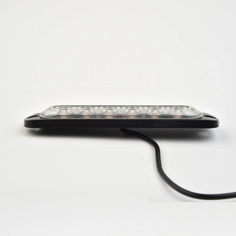 차량용 LED 플래시 라이트, 긴급 황색등 액세서리, 항상 밝은 DC 12V, 플라스틱 하우징 램프 라이트, 1 개