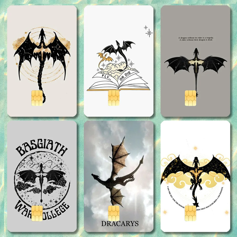 

Dragon F-Fourth W-Wing Stickers Cartoon Credit Card Visa Debit Bank Charge Card Bus Metro Waterproof Sticker Decal Decoration