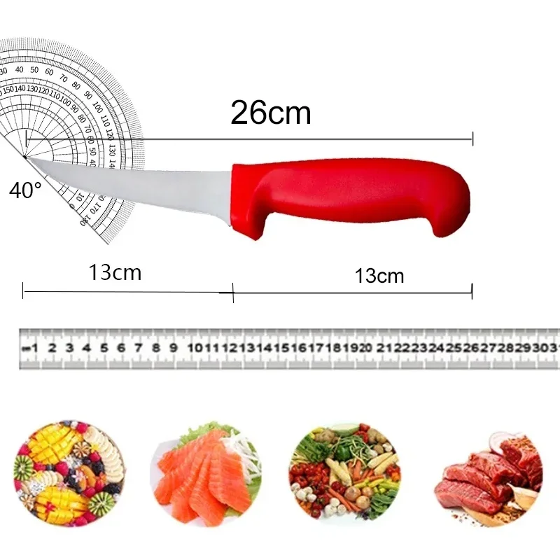 Kitchen Boning Knife Fish Skinning and Carving Knife Stainless Steel Vegetable and Fruit Chef Butcher Meat Cleaver Knives