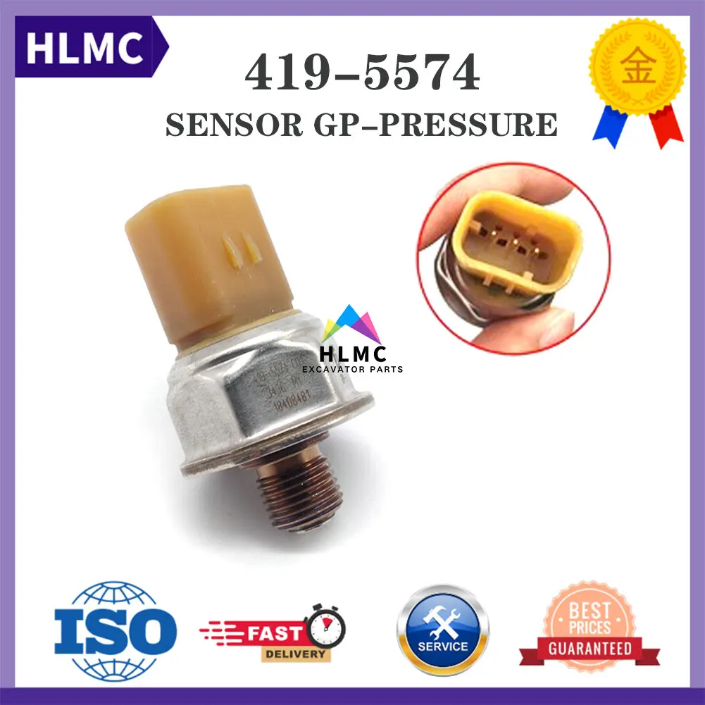 

Excavator Electronic Parts Fuel Rail Common Oil High Pressure Sensor 419-5574 7PP4-6 For Auto Other Engine Parts