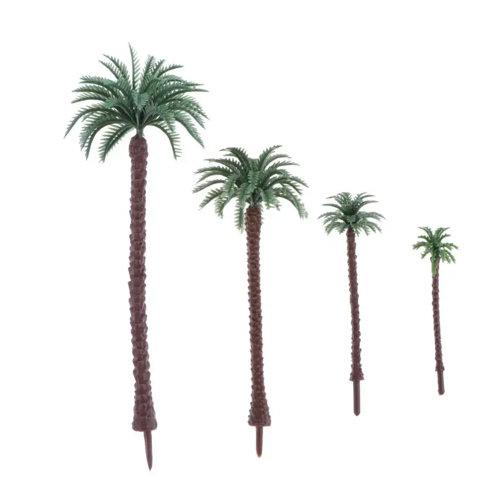 20 Model Palm Trees 5.5cm-13cm HO O N Z Gauge Layouts Railroad Garden Rainforest