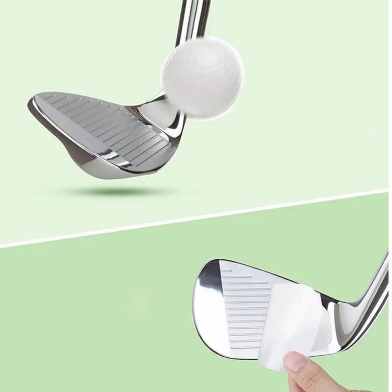 Nastro per impatto per mazze da golf Set di nastri per impatto di precisione Set di nastri per greve da golf Adesivi per golf Nastro per il viso da