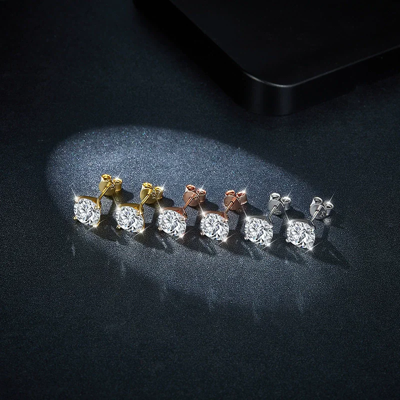 Thumbnail 2 - #7 Compare Moissanite Stud Earrings Before You Buy