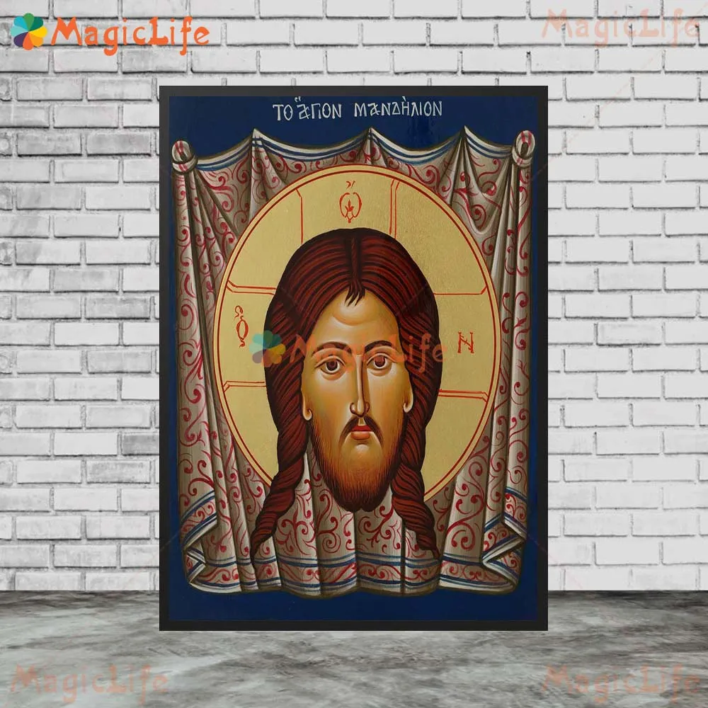 Christ the Bridegroom Orthodox Icon Pantokrator Savior Wall Pictures For Church Room Poster Wall Art Canvas Painting Unframed