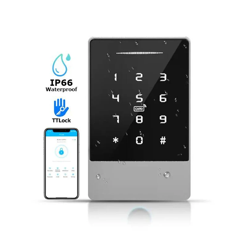 TTLOCK Bluetooth Keypad Smart Access Control Machine Access Reader For Electric Lock Gate Optional Fingerprint Unlock