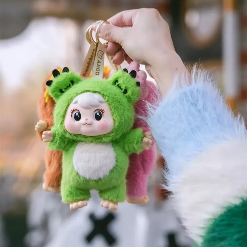 Echte Ajioo Plant Spirit Series Blind Box Anime Doll Mystery Box Cute Sheep Action Figure Surprise Bag Hanger Toy Gifts