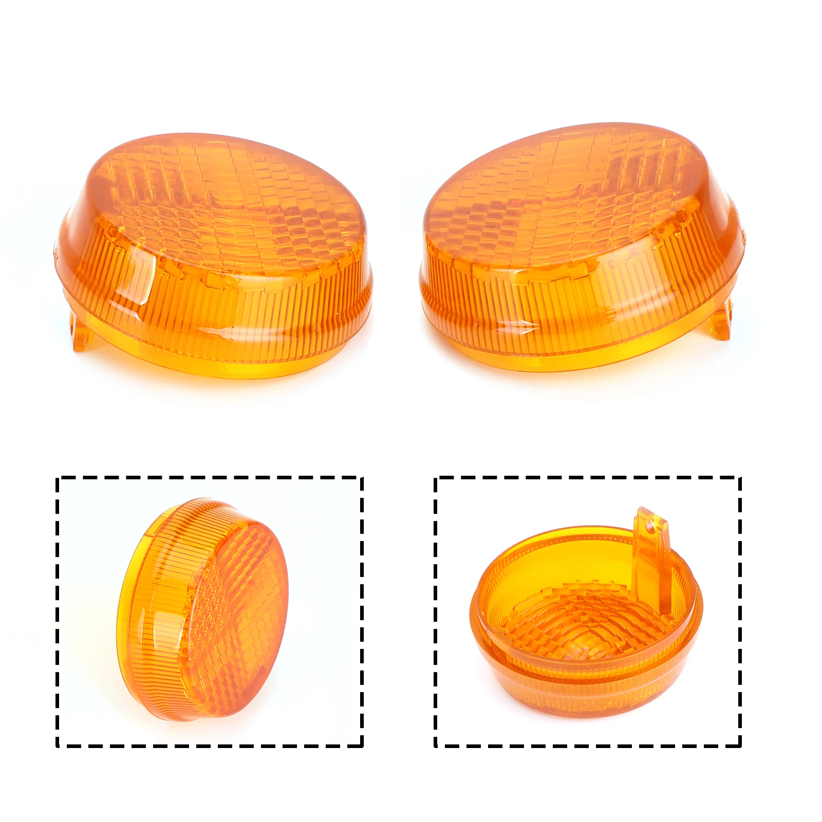 Artudatech Turn Signal Light Lenses Cover For Honda Shadow Spirit VT750 Vulcan VN Motorcycle Accessories