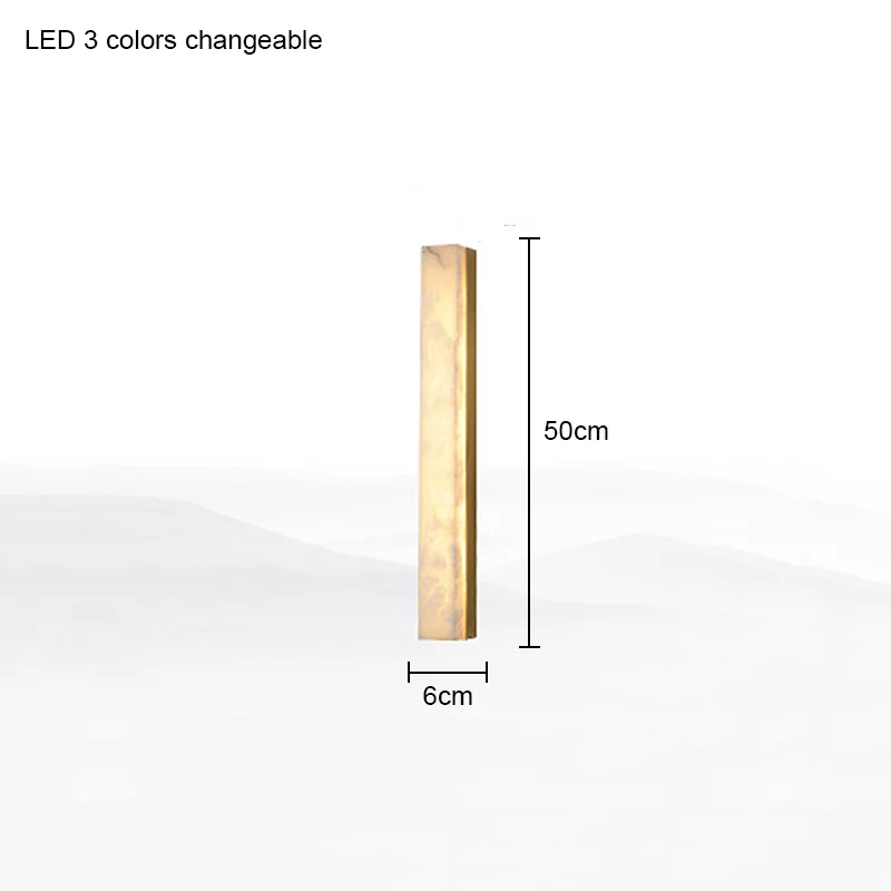 Italiaanse minimalistische marmeren wandlamp gang trap woonkamer achtergrond slaapkamer nachtkastje stripverlichting