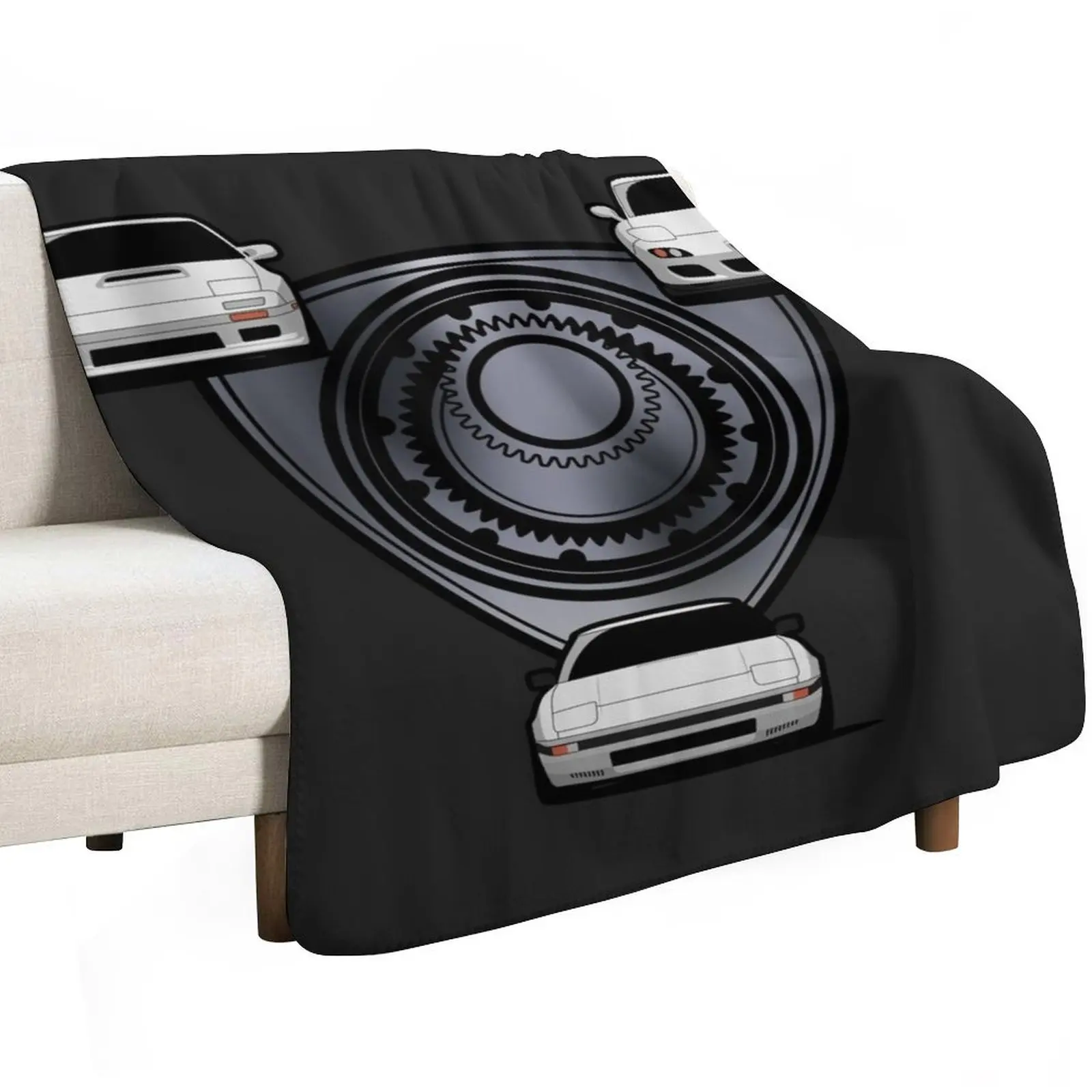 Rx7 Rotary Throw Blanket For Sofa Thin Decorative Sofa Decorative Beds Polar Cute Plaid Hairy Blankets