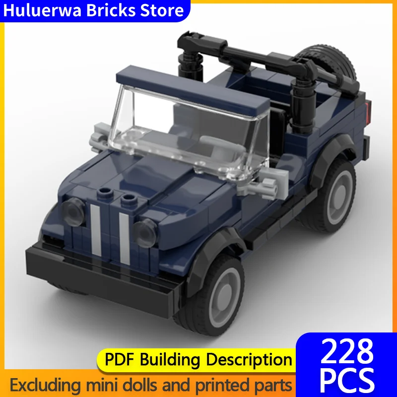 

Модель скоростного гоночного автомобиля MOC, строительные кирпичи Cj-7, классический внедорожник, модульная технология, детские праздничные подарки, сборные игрушки