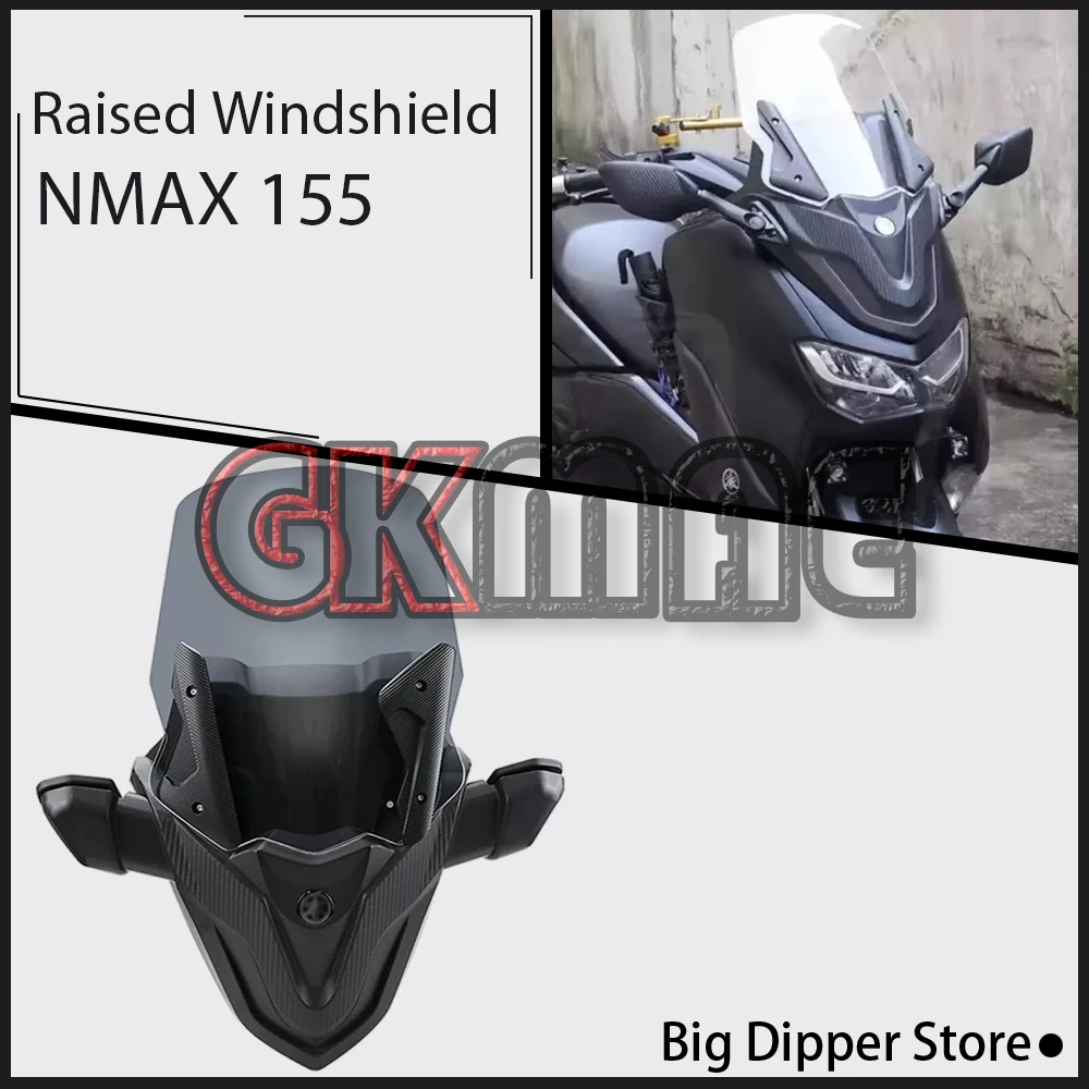 

For Yamaha NMAX 155 NMAX155 2020-2024 Motorcycle Modification Raised Windshield Forward-Shifted Rearview Mirror Bracket