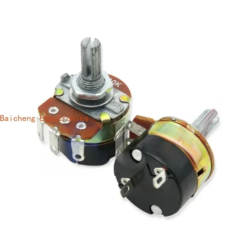 5PCS WH138 adjustable resistance speed regulator with switch potentiometer WH138-1 B5K B10K B20K B50K B100K B250K B500K 10K 100K