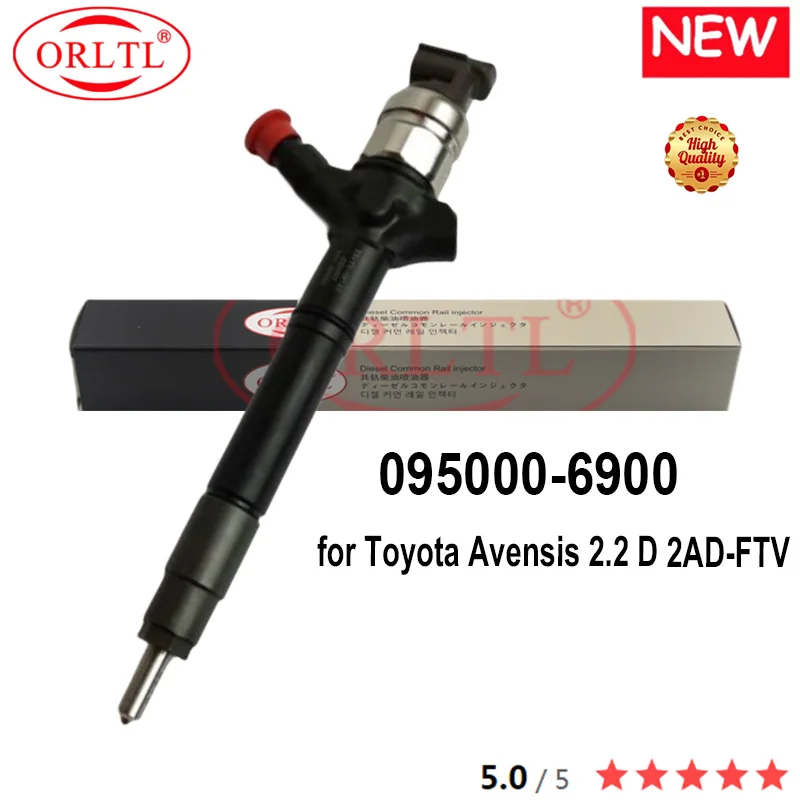 

ORLTL Genuine Fuel Injector 095000-6900 095000 6900 0950006900 FOR Toyota Avensis 2.2 D 2AD-FTV