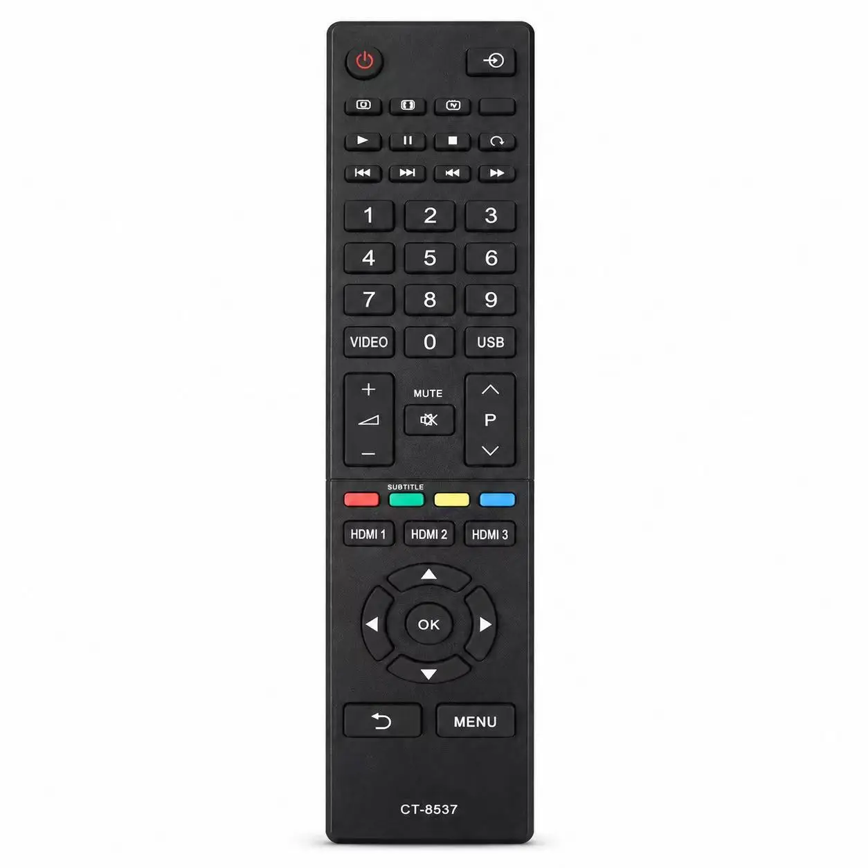 CT-8537 Replacement Remote Control for Toshiba IR High Definition 4K Smart TV, English Version, Ready to Use