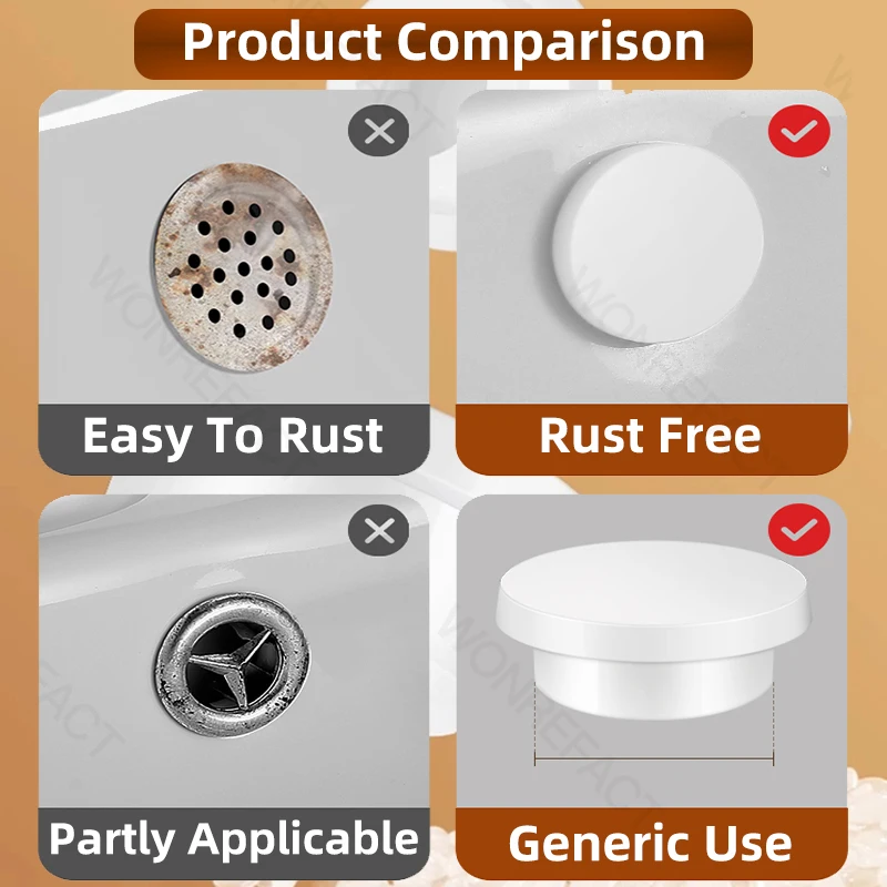 Overflow Ring Plug  Overflow Hole Plug Silicone Sink Overflow Cap Round Overflow Cover White Oval Trim