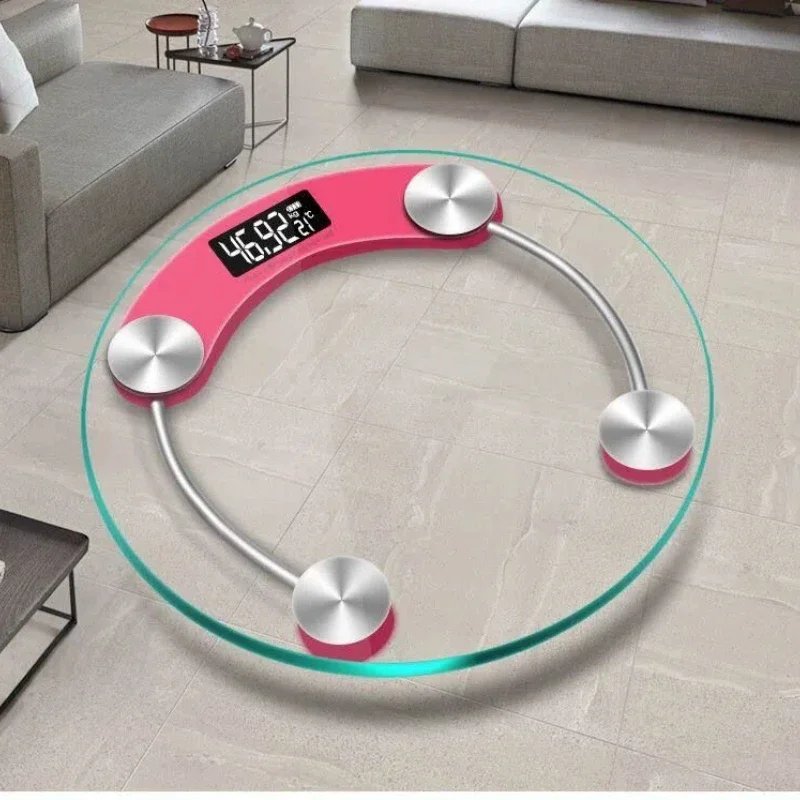 ميزان الجسم الإلكتروني القابل لإعادة الشحن عبر USB - مقياس صحي منزلي دقيق ودقيق مثالي للبالغين جهاز قياس وتتبع فقدان الوزن