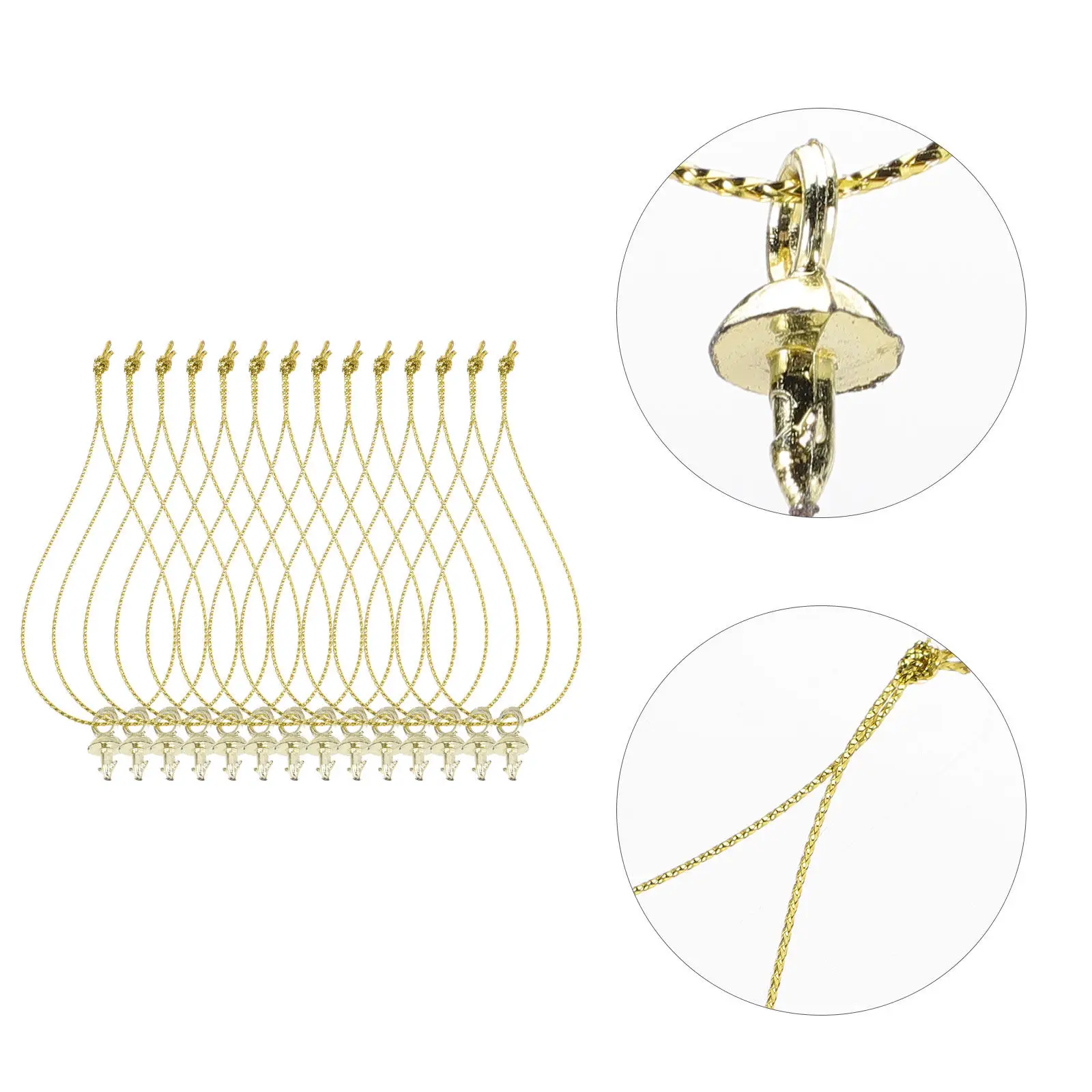 

100 шт. заглушки-шариков для подвесок, премиум-класса, пластиковые, для рукоделия, декоративные колпачки с веревкой