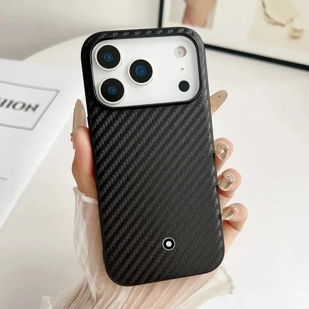 

High Quality Business Sle Minimalist Leather Phone Case for IPhone 17Pro Max 17Air 16 15 14 13 Mon Silicone Protective Cover Bla