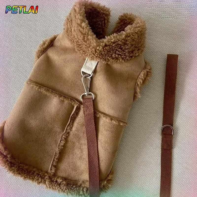 

Dog Cute Vest Clothes Jacket Accessories Small Dog Luxury Autumn Winter Medium Dress Soft Pet Clothing Designer Coat Home