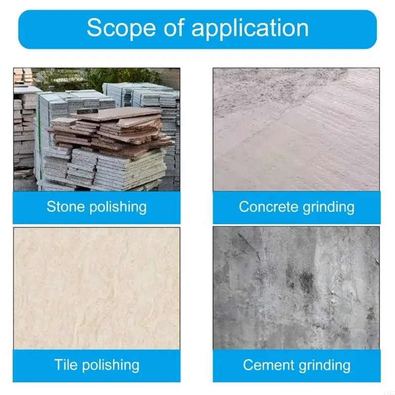 Roda moagem concreto diamantes 4pcs 4 polegadas para polimento e limpeza pedra y4qc