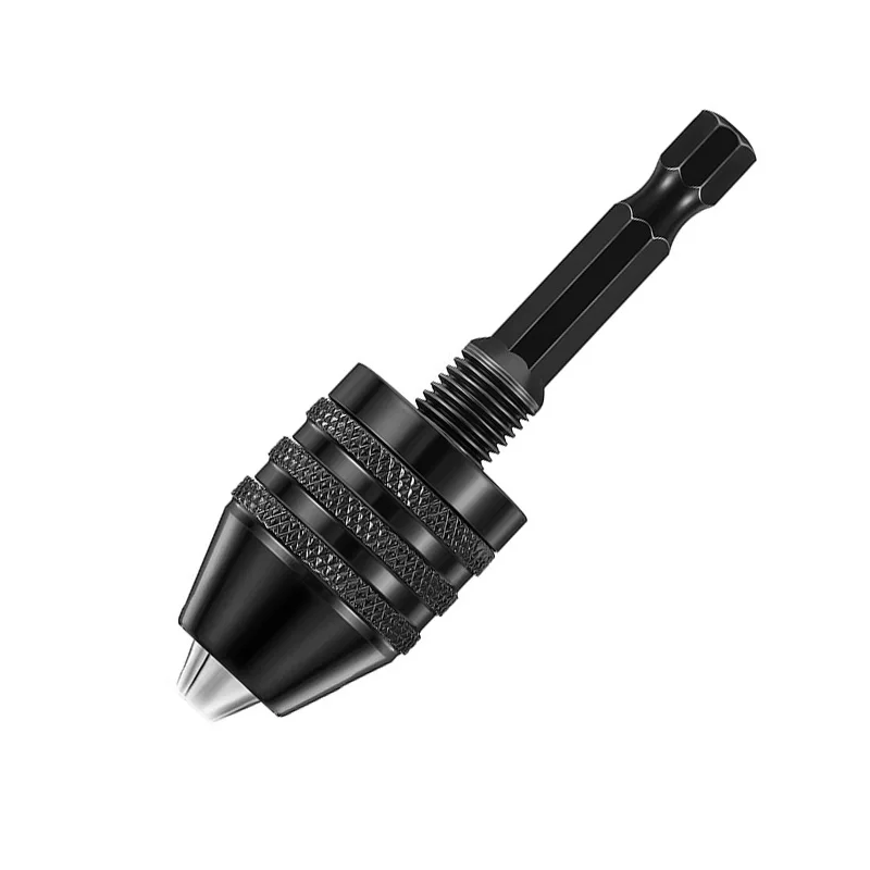 Mini Keyless Drill Chuck 0.3-8mm Self-Tighten Electric Drill Bits Collet Fixture Tools 1/4\